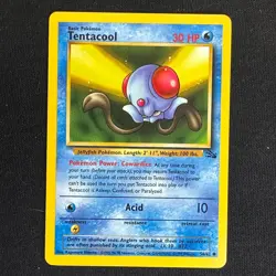 Tentacool 56/62 Common Fossil Pokemon Lightly Played - Image 1