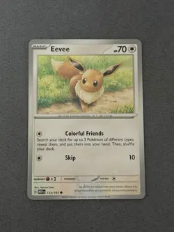 Pokemon TCG Eevee 133/165 Scarlet & Violet 151 Regular Common MM - Image 1