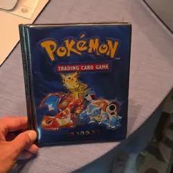 Wizards of the Coast Pokemon TCG 4-Pocket Blue Album Binder 1999 Pikachu - Image 2