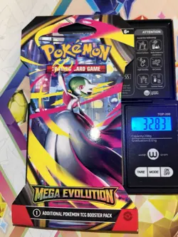 (VERY HEAVY) 32.83g Pokemon TCG Mega Evolution Sleeved Booster Pack (SEALED)✅ - Image 1