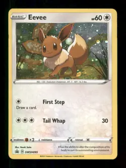 Eevee SWSH095 Holo P Sword & Shield Promo Pokemon NM/M Saito - Image 2