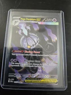English Pokemon TCG Mega Chandelure ex Pitch Black SIR 115/084 NM - Image 1