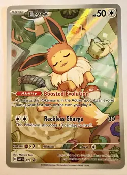 Pokemon Eevee 173 SVP Black Star Promo Holo NM/LP Scarlet Violet Basic - Image 1