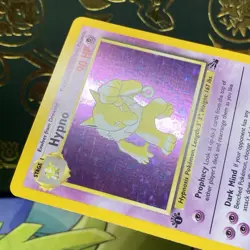 Pokemon 1999 Hypno Fossil Holo Rare Card 1st Edition 8/62 LP + NM - - Image 5