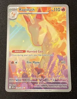 Rapidash 189/182 IR Illustration Rare Destined Rivals Pokemon TCG NM Near Mint - Image 1