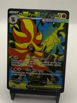 Pokemon Mega Pyroar ex 099/086 Me04: Chaos Rising Holo - Full Art - Image 1
