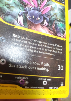 Sneasel - Aquapolis 2002 - 110/147 - Lightly Played Vintage Pokemon Card - Image 2