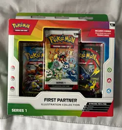 Pokemon TCG First Partner Illustration Collection Series 1 Box 30 Cards Promo - Image 1
