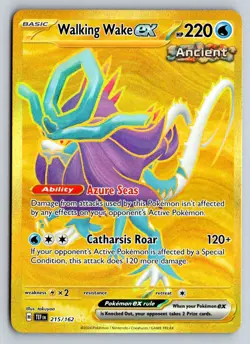 WALKING WAKE EX 215 TEMPORAL FORCES POKEMON HOLO NM - Image 1