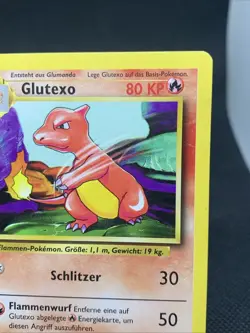 Glumanda + Glutexo 24+26/102 Base Set Basis Pokemon Karte Deutsch/GER Vintage - Image 4