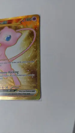 Pokemon Mew Ex #205/165 MEW English 151 Hyper Rare Gold Mint - Image 5
