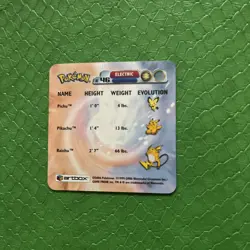 Artbox Pokemon Advanced Action Flipz (2003) AF46 Pichu, Pikachu & Raichu NM - Image 4