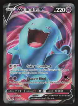 Wobbuffet V 191/202 Pokemon TCG Sword & Shield Base Set NM - Image 1