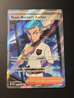 Team Rocket's Archer 223/182 Ultra Rare Destined Rivals Pokemon Holo Near Mint - Image 1