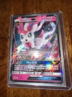 Sylveon GX 92a/145 Guardians Rising Sun & Moon Alternate Art Promo Pokemon NM - Image 2