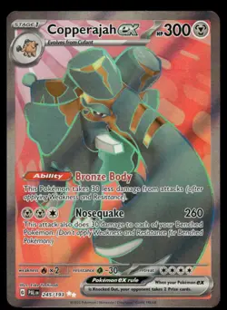 Pokemon Cards Copperajah ex 245/193 Holo Paldea Evolved Ultra Rare DMG *INDENT* - Image 1