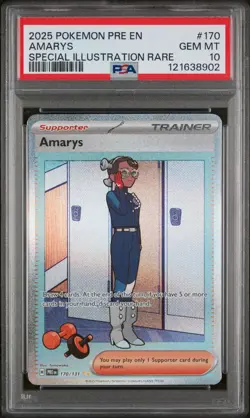 Amarys 170/131 Special Illustration Rare Prismatic Evolutions Pokemon PSA 10 - Image 1