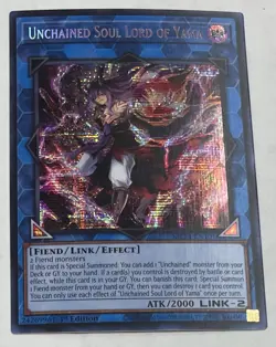 YUGIOH Unchained Soul Lord of Yama - MP24-EN101 - Serect Rare - 1st Edition - Image 1
