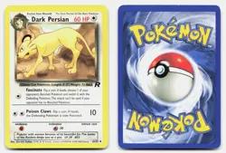 Dark Persian 42/82 Uncommon Team Rocket Pokemon Unlimited NM/LP - Image 3