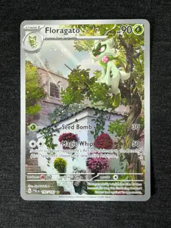 Pokemon TCG Floragato 197/193 Paldea Evolved Illustration Rare Holo Kouki Saitou - Image 1