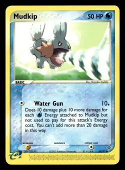 Mudkip 65/97 Common Dragon Pokemon Card - Image 2