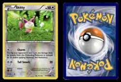 Skitty 113/160 Reverse Holo Common Primal Clash Pokemon Card - Image 1