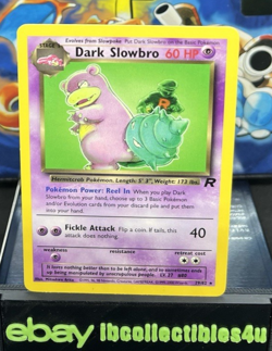 Dark Slowbro 29/82 Team Rocket Rare Pokemon Card 2000 WOTC MINT FREE SHIPPING - Image 1