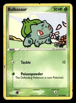 Bulbasaur 45/100 Common Crystal Guardians Pokemon Card - Image 2