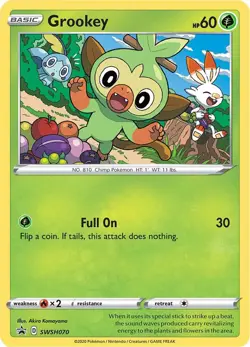 Grookey Holo Promo SWSH: Sword & Shield Promo Cards SWSH070 NM - Image 1