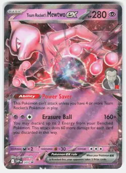 Team Rocket's Mewtwo ex Holo Promo SV: Scarlet & Violet Promo Cards 205 NM - Image 1