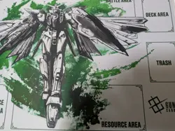 Gundam Wing Gundam Playmat Rubber Mat 60x35cm Card Game - Image 5