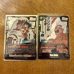 Dragon Ball Super Fusion World Foil SR 2-Card Lot Bulma/Goku SB01-057 SB02-038 - Image 1