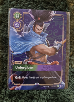 Metal Yasuo, Unforgiven Legend Card from Riftbound Regional Qualifier - Image 1