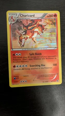 Pokemon TCG Charizard Legendary Treasures Holo Rare Card 19/113 - Image 1