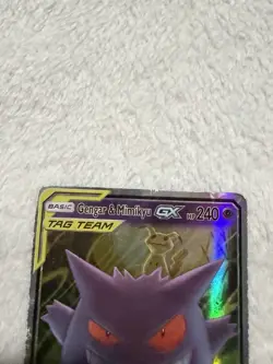 Pokemon Gengar & Mimikyu GX TAG TEAM Ultra Rare Holo Sm-Team Up 53/181 Card OBO - Image 2