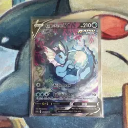 Pokemon card Vaporeon V SWSH181 Black Star Promo 2021 Full Art - MINT - Image 1