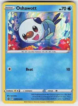 Oshawott Holo Promo SWSH: Sword & Shield Promo Cards SWSH222 NM - Image 1