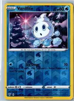 Vanillite Darkness Ablaze 045/189 Common Reverse Holo LP - Pokemon Card - Image 1