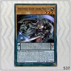 Amazoness Silver Sword Master - DABL-EN094 - Common 1st Edition Yugioh - Image 1