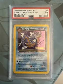 Pokemon TCG Dark Gyarados Promo Card Pre-Release 8/82 Holo - Image 1