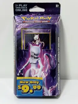 Mewtwo Mayhem Theme Deck Pokemon XY Evolutions TCG 60 Card 2016 Cracked Ice Holo - Image 1