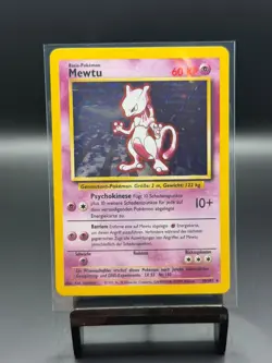 Mewtu (Mewtwo) Holo German Pokemon Card - Base Set - 10/102 - Image 1