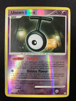 Unown Lv.14 66/123 Reverse Holo - Mysterious Treasures 2007 - Pokemon TCG Card - Image 1