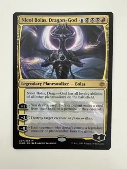 Nicol Bolas Dragon-God MTG Magic the Gathering Card NM Near Mint WAR - Image 1