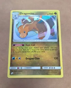 Pokemon TCG Dragonite Cosmos Rare Holo Card 119/181 NM Condition - Image 2