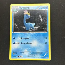 Pokemon TCG 2014 XY Furious Fists Card - Amaura 25/111 Cosmos Holo - Image 1