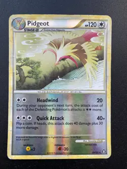Pidgeot 29/102 Reverse Holo Rare - Triumphant 2010 - Pokemon TCG Card HP - Image 1