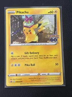 Pokemon Pikachu TCG Pokemon Go SWSH234 Holo Rare Card 2022 Cosmos Rare - Image 1