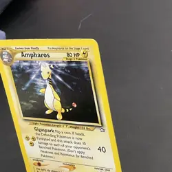 Ampharos Holo Rare 1/111 Neo Genesis Pokemon Card WOTC Vintage 2000 TCG MP⚡ - Image 3