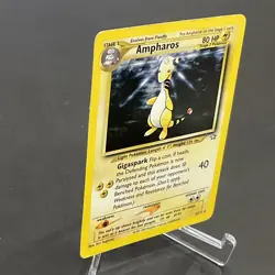 Ampharos Holo Rare 1/111 Neo Genesis Pokemon Card WOTC Vintage 2000 TCG MP⚡ - Image 4